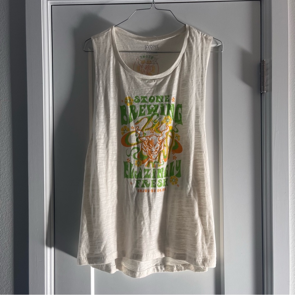 NWT: Stone Brewing • ‘Enjoy by 4/20’ Muscle Tank